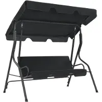 vidaXL Schommelbank 170x110x153 cm antraciet