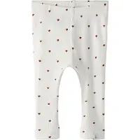 Lil´ Atelier Leggings 'NBFGago' donkerrood / wit