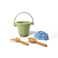 Green Toys Setje met emmer, hark en schep - Groen