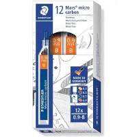 Staedtler Loodvervanging voor potloden Mars Micro Carbon B 0,9 mm (12 Stuks)