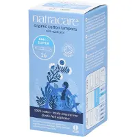 Natracare , Biologische Katoen Tampons met Applicator, Super, 16 Tampons