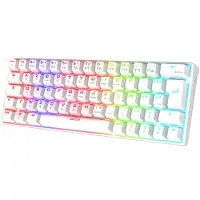 SPIRIT OF GAMER XPERT-K200 Draadloos Mechanisch Gaming Toetsenbord - 60% Compact - RGB Verlichting - 3 Verbindingsmodi - Windows/Mac/iOS/Android Compatible