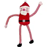 Happy pet pull my legs santa