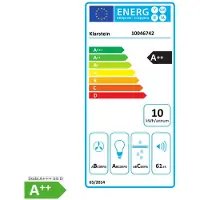Klarstein MaxAir Afzuigkap - Compacte 50cm Afzuigkap, 300 m³/h Luchtstroom, A++ Energie-efficiëntie, Touch Control, LED-verlichting, Dubbele Ventilatie, Vintage Cream