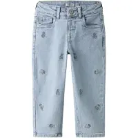 Name it Jeans 'NMFBella' blauw denim / lichtgroen / lavendel