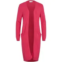 Vila Gebreid vest 'VIRil' donkerroze