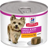Hill's Pet Nutrition Mature Adult 7+ Small & Mini mousse nat hondenvoer met kip blik 12 x 200 g