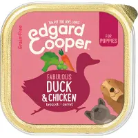 Edgard & Cooper puppy eend/kip kuipje graanvrij - 11x150 gr - Hondenvoer - 100% graanvrije puppyvoeding