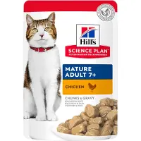 Hill's Pet Nutrition Science Plan Mature Adult - Kip - Maaltijdzakje