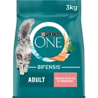 Purina one adult zalm / volkoren granen kattenvoer 3 kg