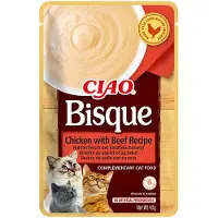 Inaba Ciao Bisque Puree Kattensnack Chicken & Beef 40 gr