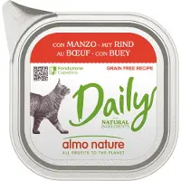 Almo Nature Daily met rund natvoer kat (100 g) 64 x 100 g