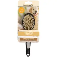 Beeztees Puppy Borstel Zwart - Grijs 23 cm