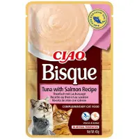 Inaba Ciao Bisque - Kattensnack - Tonijn & Zalm - Romige Traktatie - 24 x 40g