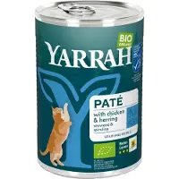 Yarrah 12x Bio Kattenvoer Paté Vis 400 gr