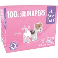 EASYPETS Hondenluiers Teef S/M 100 stuks