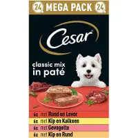 Cesar Hondenvoer - Classic Mix in Paté - Kuipjes - 24x150g