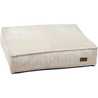 Designed By Lotte Ribbed - Hondenkussen - Lichtgrijs - 70x55x15 cm