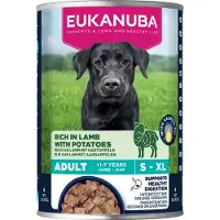 Eukanuba Adult met lam en aardappel natvoer hond 4 trays (24 x 400 g)