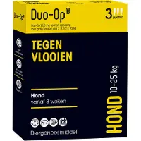 Duo-Op Anti Vlooiendruppels Hond 10 - 25 kg 3 pipetten