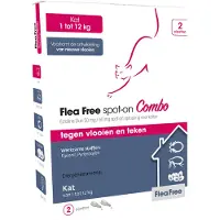 Flea Free Ectoline Duo Kat - Anti vlooien en tekenmiddel - 2 pip