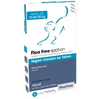 Flea Free Fipralone Spot-On Hond Medium - Anti vlooien en tekenmiddel