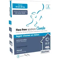 Flea Free Ectoline Duo Hond - Anti vlooien en tekenmiddel - 2 pip 10-20kg