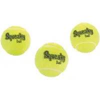 Beeztees Tennisbal - met Pieper - Hondenspeelgoed - 6,5 cm - 3ST
