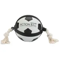 Beeztees Hondenspeelgoed Voetbal Met Touw Action D 12,5 Cm