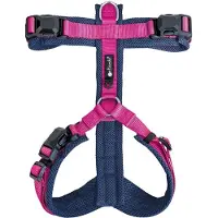 Petlando Harness Y-Comfort Navy-Fuchsia met magnetische sluiting - maat L 56 – 82 cm