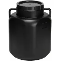 Garronda 50L - Plastic Vat BPA-vrij - Vierkant vat en Container met Deksel – Zwart – GD-STE-BarrelP