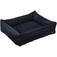 Designed By Lotte Ribbed - Hondenmand - Antraciet - 65x60x20 cm