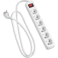 Hama 30530 stekkerdozen - Aantal stopcontacten: 6 - Kabel: 1,40 meter