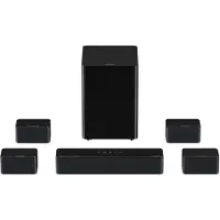 Ultimea Poseidon Serie 7.1 Sound bar voor tv met Dolby Atmos Soundbar, Draadloze Subwoofer & 4 Surround Speakers