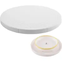 Orion - Draaibare Taartschaal - 27 cm - Wit - Antislip