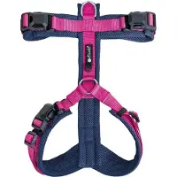 Petlando Harness Y-Comfort Navy-Fuchsia met magnetische sluiting - maat XL 68 – 100 cm