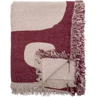 Bloomingville Olica plaid 130x160 cm Rood