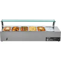 Vevor Commerciële Voedselverwarmer (6 x 1/3 Maat Containers)
