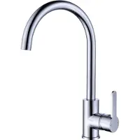 EcoRain 30% Waterbesparende Keukenkraan Coldy van RVS 304 en Messing H59 - Universele Aansluiting - Anti-Kras Coating - Behoud Waterdruk - 5 Jaar Garantie - Chroom
