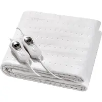 Quality Heating Elektrische onderdeken - 2 persoons 160 x 140 cm met Hoekelastieken en controllers - Instelbaar vermogen - Timer