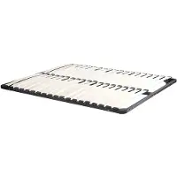 Vente-unique Bedframe met lattenbodem 180 x 200 cm - 2 x 19 latten - Zonder poten - Zwart - KALISTA van YSMÉE