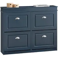 SoBuy schoenenkast - Blauw - 104x24x83 cm