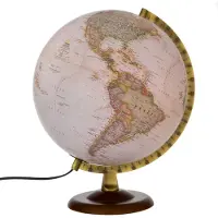 National Geographic Gold wereldbol (Oceaankleur: wit, Taal: Nederlands)