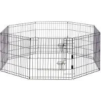 Beeztees Puppyren Ted - Premium - met Deur - 8 stuks - Paneel 60x60 cm Voor binnen en buiten