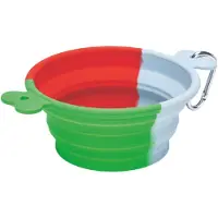 Beeztees Rua - Reisbak Hond - Silicone - Groen - 750 ml