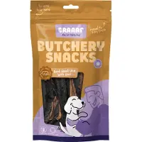 Braaaf Hondensnack Butchery Beef Head Skin With Hair 150 Gr