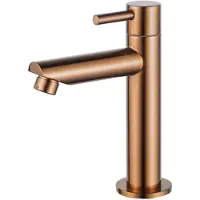 FortiFura Calvi Fonteinkraan - 14.4cm - opbouw - 1gats - Geborsteld koper PVD (Koper) SW970033