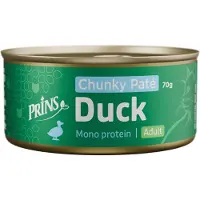Prins Chunky Paté Adult eend natvoer kat 24 x 70 g
