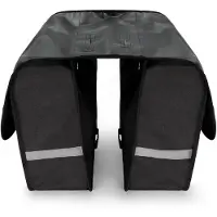 Wozinsky - dubbele fietsendragertas - 28 L - zwart