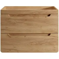 Vente-unique Hangend meubel onder waskom, naturel - 80 cm - ARUBA